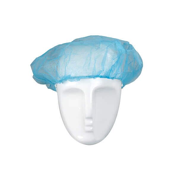 Vienkartinės kepurėlės (beretės) mėlyna (100vnt) - Image 1