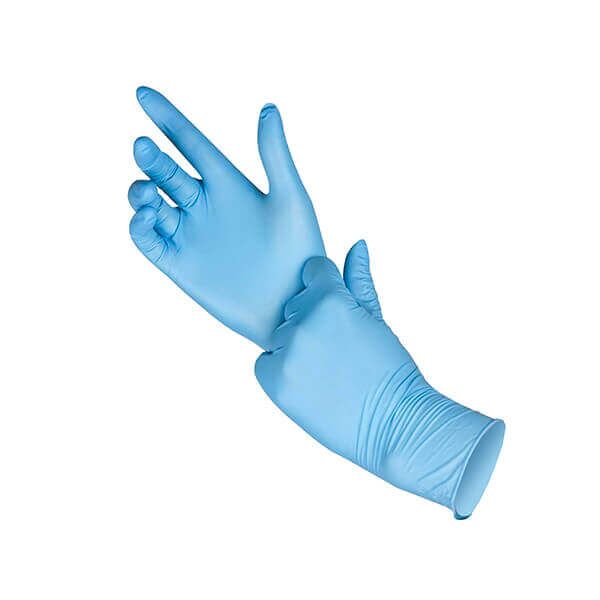 mlynos-nitrlins-pirtins TopGlove nitrilinės vienkartinės pirštinės, mėlynos (100vnt) - Image 1
