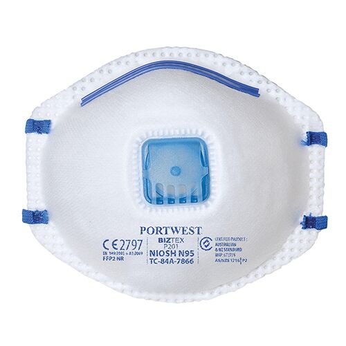 FFP2 respiratorius su vožtuvu (10 vnt) - Image 1