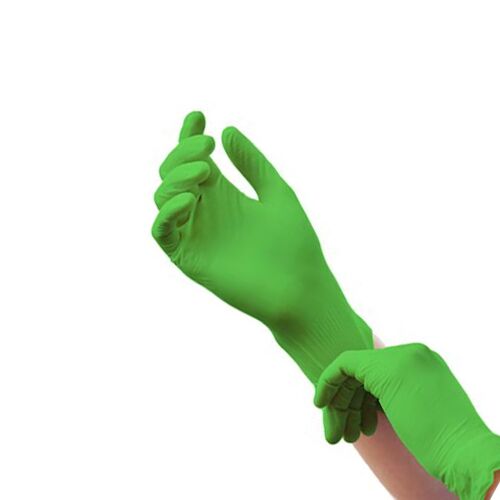 Medi-inn nitrilinės vienkartinės pirštinės, Apple green (100vnt) - Image 1