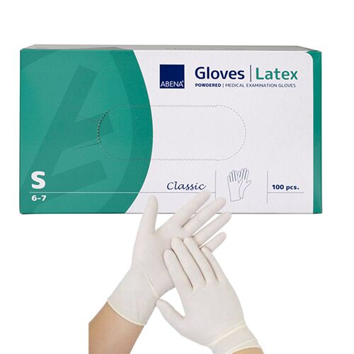 Abena lateksinės vienkartinės pirštinės (100vnt) - Image 1