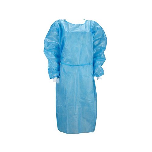 Medicininis neperšlampamas chalatas apsaugai nuo infekcijų PP+PE (1vnt) - Image 1