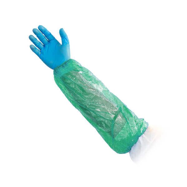 Vienkartiniai antrankoviai, PE, žali (100vnt) - Image 1