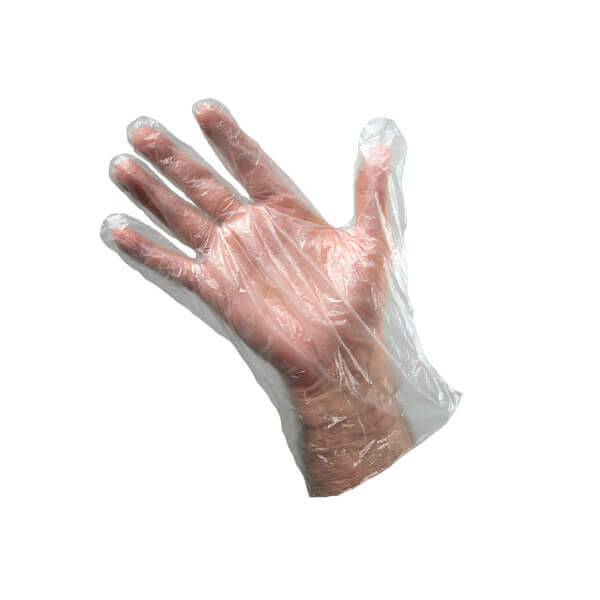 Polietileninės vienkartinės pirštinės, skaidrios, maišeliuose (100vnt) - Image 1