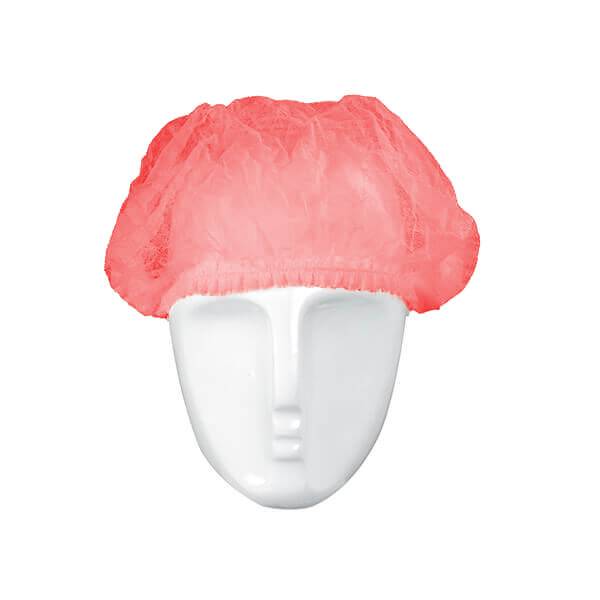 raudona kepurėlė Vienkartinės gofruotos kepurėlės, raudona (100vnt) - Image 1