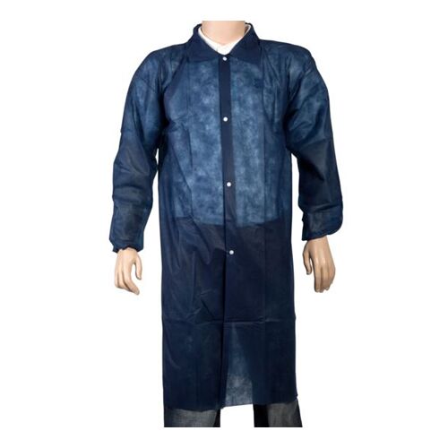 Svečio apsiaustas PP, su spaudėm, mėlyna (1vnt) - Image 1