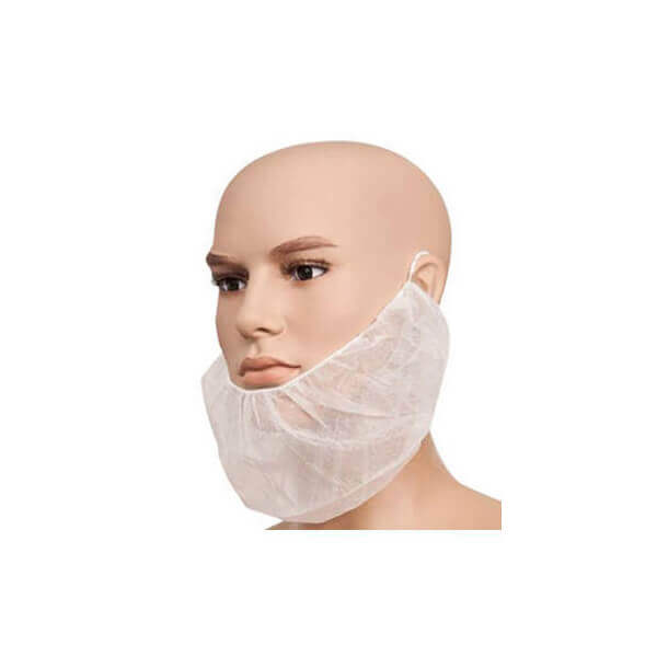 Vienkartiniai antbarzdžiai, balta (100vnt) - Image 1