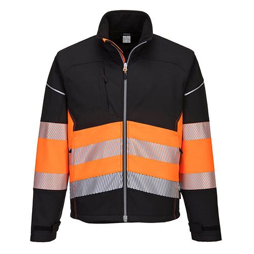 PW3 Hi-Vis Klasė 1 Softshell striukė - Image 1